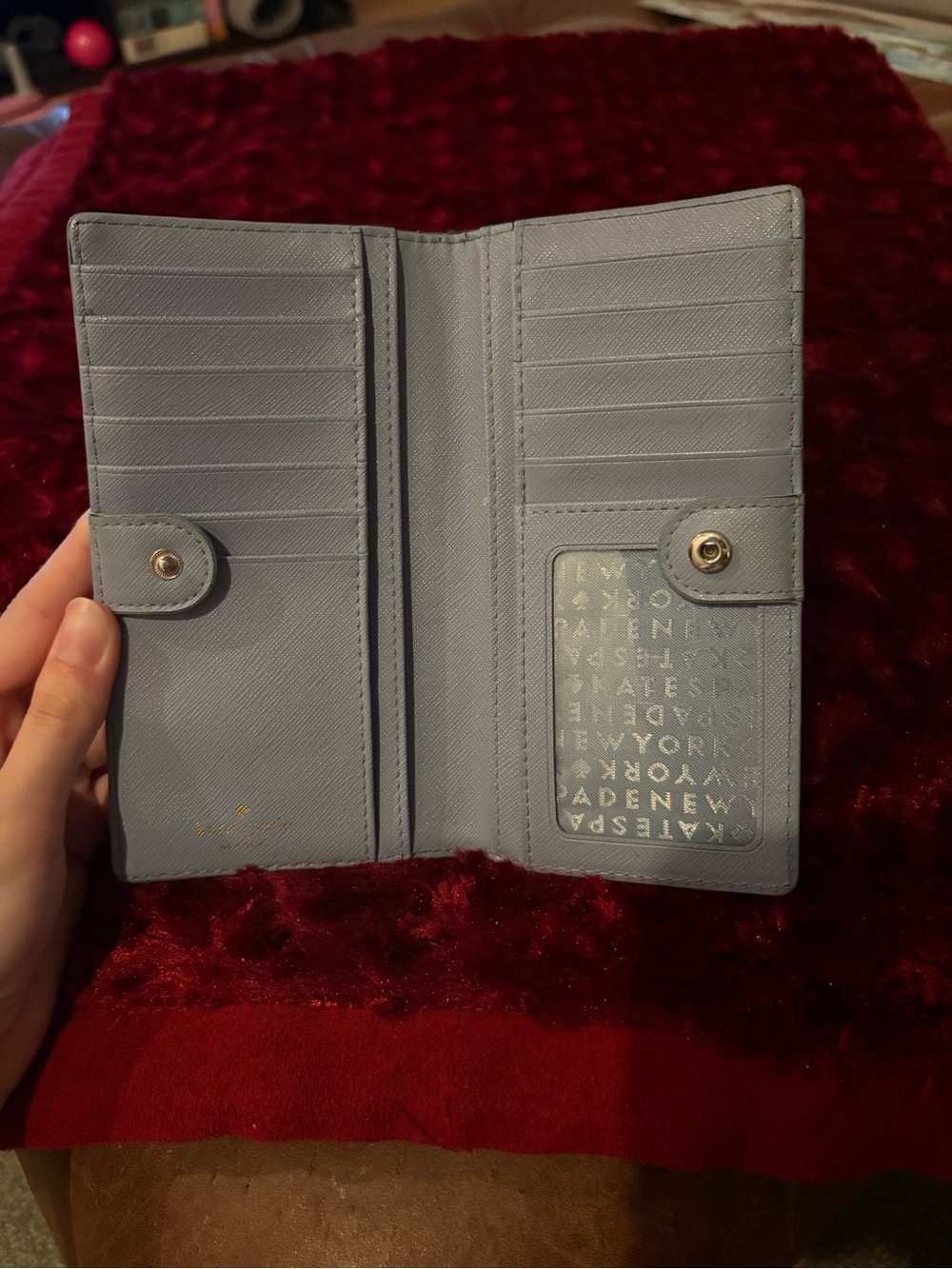 kate spade Light Blue Saffiano Wallet - Picture 4 of 6